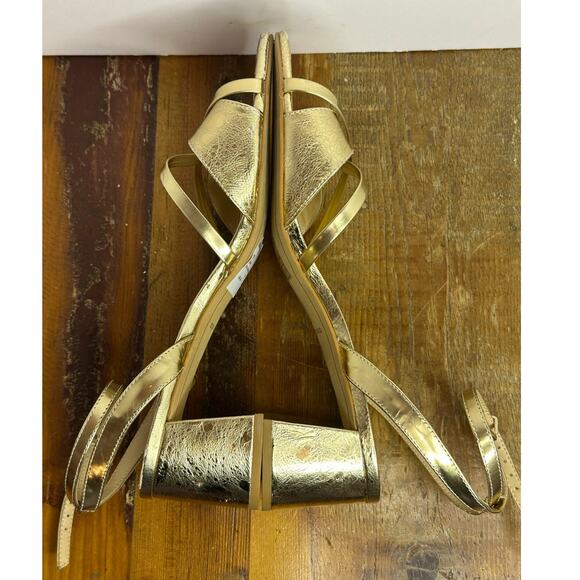 Dolce Vita Women's Blakly Block Heel Sandal Metallic Gold Size 10 Glam - Picture 6 of 8